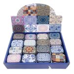 AZTECKI WZÓR METALOWE ŚLICZNE PUDEŁKO OZDOBNE NA DROBIAZGI BIŻUTERIĘ AKCESORIA BIBELOTY DO TOREBKI SZUFLADY - 2