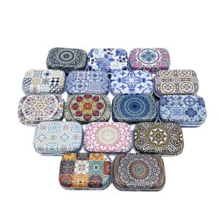 AZTECKI WZÓR METALOWE ŚLICZNE PUDEŁKO OZDOBNE NA DROBIAZGI BIŻUTERIĘ AKCESORIA BIBELOTY DO TOREBKI SZUFLADY