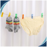 KLAMERKI DO WIESZANIA PRANIA PLASTIKOWE KOLOROWE SPINACZE DO BIELIZNY KOMPLET ZESTAW 20 SZT - 4