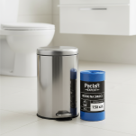 WORKI NA ŚMIECI ODPADKI WIĄZANE ZAWIĄZYWANE UNIWERSALNE PACLAN MOCNE Z USZAMI 35 L 150 SZT - 3