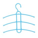 NIEBIESKI WIESZAK NA UBRANIA KOSZULE BLUZKI – SOLIDNY ORGANIZER DO SZAFY I GARDEROBY Z 3 RAMIONAMI - 2