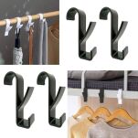 HACZYK WIESZAK NA RĘCZNIKI ZAWIESZANY NA GRZEJNIK KALORYFER DRABINKĘ UCHWYT ŁAZIENKOWY CZARNE 4SZT - 3