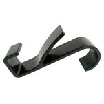 HACZYK WIESZAK NA RĘCZNIKI ZAWIESZANY NA GRZEJNIK KALORYFER DRABINKĘ UCHWYT ŁAZIENKOWY CZARNE 4SZT - 2