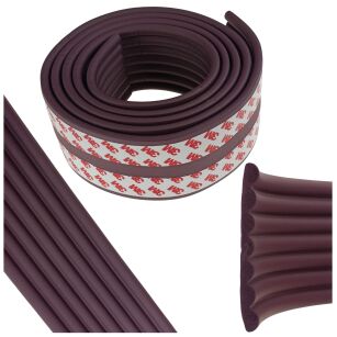 CIEMNY BRĄZ UNIWERSALNA TAŚMA PIANKOWA DO MEBLI PIANKA TAŚMA OCHRONNA OCHRANIACZ ZABEZPIECZENIE NA KANTY NAROŻNIKI STOŁU