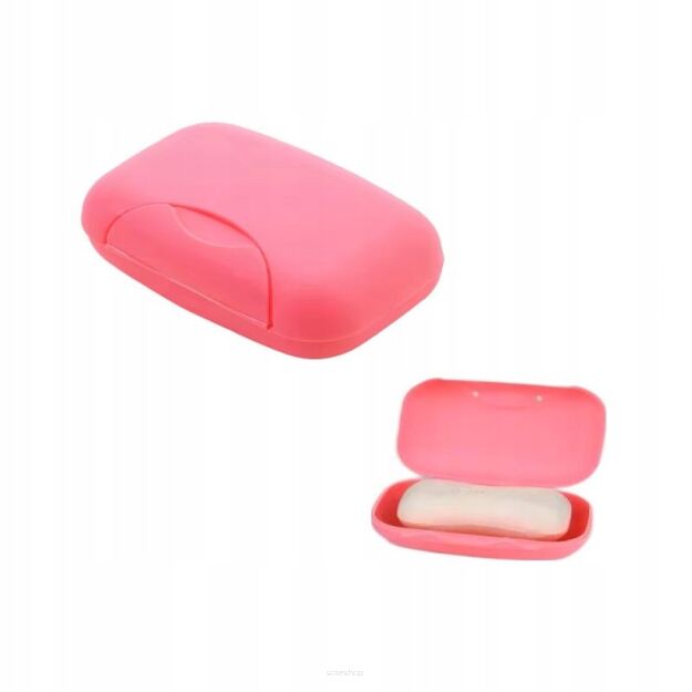 MYDELNICZKA TURYSTYCZNA PODRÓŻNA PUDEŁKO POJEMNIK NA MYDŁO SZAMPON W KOSTCE