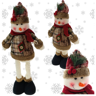 DUŻA FIGURKA DEKORACJA ŚWIĄTECZNA NA ŚWIĘTA BOŻE NARODZENIE STOJĄCA TELESKOPOWY REGULOWANY BAŁWAN