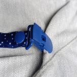 GRANATOWA W GWIAZDKI PRZYPINKA ZAWIESZKA DO SMOCZKA NA SMOCZEK Z KLIPSEM DLA CHŁOPCA DZIEWCZYNKI - 5