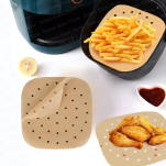 WKŁADY PERFOROWANE DO FRYTKOWNICY BEZTŁUSZCZOWEJ AIR FRYERA 100SZTUK 23CM - 2