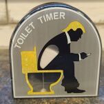 ZŁOTOWŁOSY KLEPSYDRA TOALETOWA CZASOMIERZ TIMER MINUTNIK DO TOALETY ŁAZIENKI ŚMIESZNY GADŻET PREZENT - 2