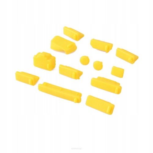 ŻÓŁTE ZAŚLEPKI ZATYCZKI OCHRONNE ZAŚLEPKA GNIAZD GNIAZDEK PORTÓW USB HDMI AUDIO LAPTOPA NOTEBOOK