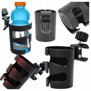 UCHWYT NA KUBEK BUTELKĘ NAPOJE DO WÓZKA SPACERÓWKI ROWER HACZYK ORGANIZER