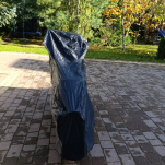 POKROWIEC NA MOTOCYKL ROWER MOTOR SKUTER WODOODPORNY DUŻY MOCNY CAŁOROCZNY CZARNY - 5