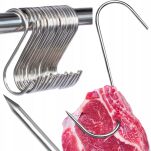 HAKI WĘDZARNICZE HAK DO WĘDZARNI WĘDZENIA WĘDLIN SZYNKI BOCZKU ZESTAW 20SZT - 2