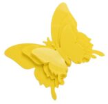 ŻÓŁTE NAKLEJKI ŚCIENNE NA ŚCIANĘ MEBLE MOTYLKI MOTYLE SAMOPRZYLEPNE 3D DEKORACJA POKOJU OZDOBA ZESTAW 12 SZTUK - 2