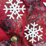 RENIFER  DUŻA SKARPETA NA PREZENTY KOMINEK DEKORACJA ŚWIĄTECZNA DEKORACYJNA BOŻONARODZENIOWA OZDOBNA DLA MIKOŁAJA 43cm - 5