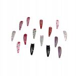 SPINKI OZDOBY WSUWKI DO WŁOSÓW DLA DZIEWCZYNKI OZDOBNE METALOWE KOLOROWE MIX ZESTAW KOMPLET 15 SZT - 6