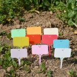 ZNACZNIKI TABLICZKI ETYKIETY DO OPISYWANIA ROŚLIN OPISU SADZONEK PLASTIKOWE OGRODOWE WIELORAZOWE MIX 10SZT - 4