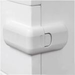 BIAŁE ZABEZPIECZENIE SZAF PRZED DZIEĆMI BLOKADA MEBLI SZAFEK SZUFLAD DRZWICZEK ZABEZPIECZENIA KĄTOWE BOCZNE DLA DZIECI - 10