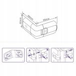 BIAŁE ZABEZPIECZENIE SZAF PRZED DZIEĆMI BLOKADA MEBLI SZAFEK SZUFLAD DRZWICZEK ZABEZPIECZENIA KĄTOWE BOCZNE DLA DZIECI - 11