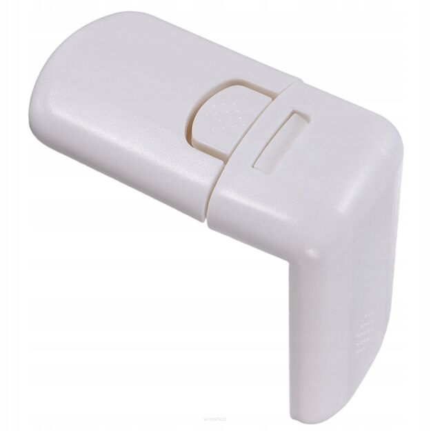 BIAŁE ZABEZPIECZENIE SZAF PRZED DZIEĆMI BLOKADA MEBLI SZAFEK SZUFLAD DRZWICZEK ZABEZPIECZENIA KĄTOWE BOCZNE DLA DZIECI