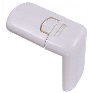 BIAŁE ZABEZPIECZENIE SZAF PRZED DZIEĆMI BLOKADA MEBLI SZAFEK SZUFLAD DRZWICZEK ZABEZPIECZENIA KĄTOWE BOCZNE DLA DZIECI