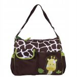 XXL ZIELONA ŻYRAFA POJEMNA SPACEROWA TORBA DO WÓZKA ORGANIZER DLA MAMY NA RAMIĘ MATA PRZEWIJAK - 3