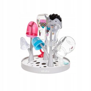 AKUKU UNIWERSALNA SUSZARKA DO BUTELEK I SMOCZKÓW SZARA NA AKCESORIA SMOCZKI BUTELKI DO KARMIENIA DZIECKA