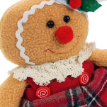 DEKORACJA FIGURKA ŚWIĄTECZNA NA ŚWIĘTA BOŻE NARODZENIE MASKOTKA BOŻONARODZENIOWA SŁODKA PANI PIERNIK - 3