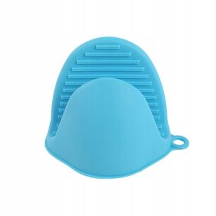 NIEBIESKA RĘKAWICA ŁAPKA KUCHENNA SILIKONOWA NA RĘKĘ OCHRONNA ŻAROODPORNA DO GORĄCYCH NACZYŃ 2SZT