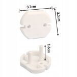 ZABEZPIECZENIE ZAŚLEPKA BLOKADA PRZED DZIEĆMI GNIAZDEK KONTAKTÓW ELEKTRYKI BEZ BOLCA UZIEMIAJĄCEGO - 5