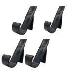 CZARNY WIESZAK NA GRZEJNIK ŁAZIENKOWY WIESZAK NA KALORYFER HACZYKI NA RELING 4SZT - 2