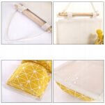 SZARY POJEMNIK KOSZ ORGANIZER NA ZABAWKI KLOCKI DROBIAZGI WISZĄCY ZAWIESZANY NA ŚCIANĘ 3 POZIOMY - 4