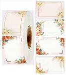 NAKLEJKI  ETYKIETY SAMOPRZYLEPNE NA SŁOIKI PRZETWORY PRZYPRAWY  WINO BUTELKI PREZENTY 250 SZT NR 3 - 6