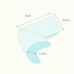 NAROŻNIKI ZABEZPIECZENIE NA ROGI KANT PIANKOWE OSŁONKI DO MEBLI SZARY 12MM - 5