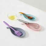 SZARA PODSTAWKA PODKŁADKA KUCHENNA POD ŁYŻKĘ CHOCHELKĘ ŁOPATKĘ ŁYŻKĘ CHOCHLĘ OCIEKACZ SILIKONOWA - 5