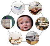 ZIELONA W TAŚMA ZABEZPIECZAJĄCA PIANKOWA DO NAROŻNIKÓW MEBLI PIANKA OCHRONNA NA KANTY - 3