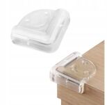 ZABEZPIECZENIE OSŁONKI SILIKONOWE NAROŻNIKÓW ROGÓW MEBLI STOŁU OSŁONA NA NAROŻNIKI KANTY OSTRE BRZEGI 4SZT - 2