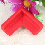 CZERWONE OSŁONKI OCHRONNY PIANKOWY NAROŻNIK NA KANT STOŁU MEBLI SZAFEK ZABEZPIECZENIE KOMPLET 4SZT - 3