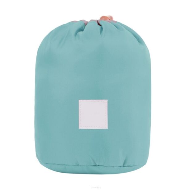 MIĘTOWY WOREK KOSMETYCZKA PODRÓŻNA ZE ŚCIĄGACZEM DUŻA TORBA NA KOSMETYKI DAMSKA MĘSKA