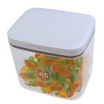 POJEMNIK ORGANIZER PUDEŁKO NA PROSZEK PŁYN DO PRANIA PŁUKANIA Z MIARKĄ ZAMYKANE NA DETERGENTY 4,5L - 3