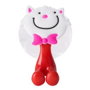 KOTEK WIESZAK UCHWYT HACZYK NA SZCZOTECZKĘ SZCZOTKĘ DO ZĘBÓW DLA DZIECKA NA PRZYSSAWKĘ