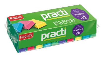 GĄBKI MYJKI DO ZMYWANIA NACZYŃ PACLAN PRACTI ZMYWAKI KUCHENNE CZYŚCIK GĄBKA ZESTAW 10SZT