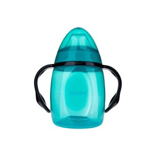 AKUKU LEKKI KUBEK NIEKAPEK BIDON BUTELKA Z MIĘKKIM USTNIKIEM DO PICIA DLA DZIECI MORSKI 6+ 280ML
