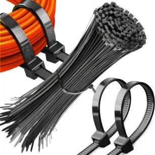 OPASKI ZACISKOWE MOCNE TRYTYTKI TRYTKI KABLOWE 2,5MM X 10CM ZESTAW 100SZT
