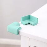 MIĘTOWE ZABEZPIECZENIE OSŁONKI PIANKOWE NAROŻNIKÓW ROGÓW MEBLI STOŁU OSŁONA NA NAROŻNIKI KANTY 4SZT - 3