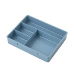 SZARY ORGANIZER BIURKO WKŁAD POJEMNIK PRZEGRÓDKI DO SZUFLADY SZUFLAD Z PRZEGRÓDKAMI NA KREDKI - 2