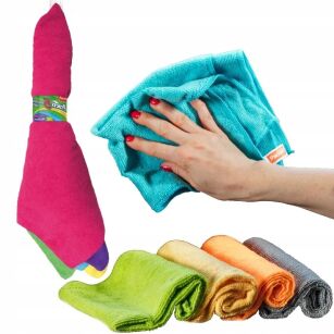 PACLAN ŚCIERKA ŚCIERECZKI Z MIKROFIBRY UNIWERSALNA MIKROFIBRA DO CZYSZCZENIA SZYB XXL ZESTAW 5SZT