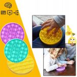 PUSH BUBBLE POP IT ZABAWKA SENSORYCZNA ANTYSTRES MALINOWY KWADRAT - 3