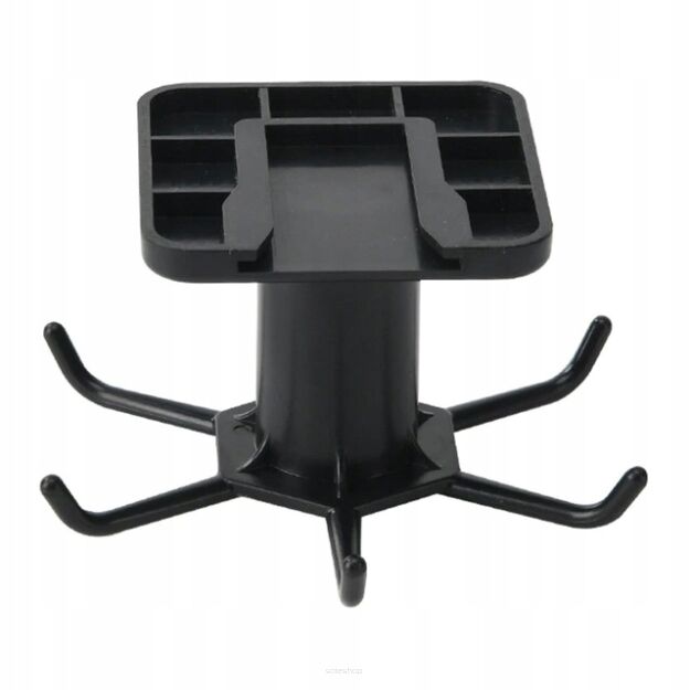 CZARNY UCHWYT KUCHENNY WIESZAK HACZYK ŁAZIENKOWY NA ŚCIERKI PRZYBORY KLUCZE OBROTOWY SAMOPRZYLEPNY