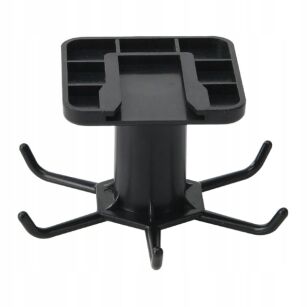 CZARNY UCHWYT KUCHENNY WIESZAK HACZYK ŁAZIENKOWY NA ŚCIERKI PRZYBORY KLUCZE OBROTOWY SAMOPRZYLEPNY